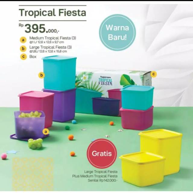 TROPICAL FIESTA + FREE TUPPERWARE