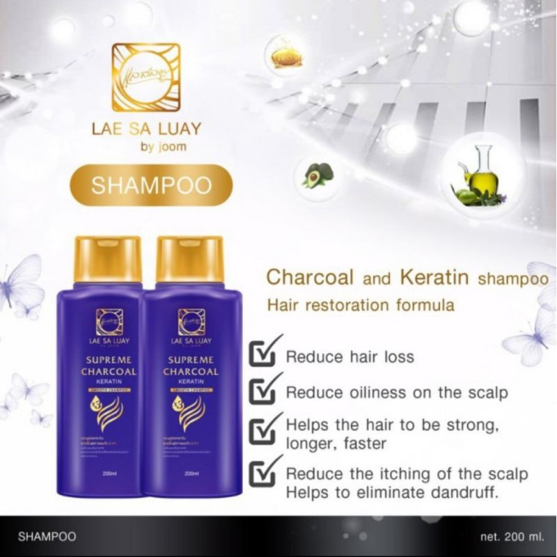 LAE SA LUAY SHAMPO ORIGINA BPOM SAMPO RAMBUT KERATIN SMOOTH SHAMPO