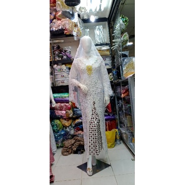 kebaya akad/kebaya nikah/kebaya pengantin/kebaya putih pengantin