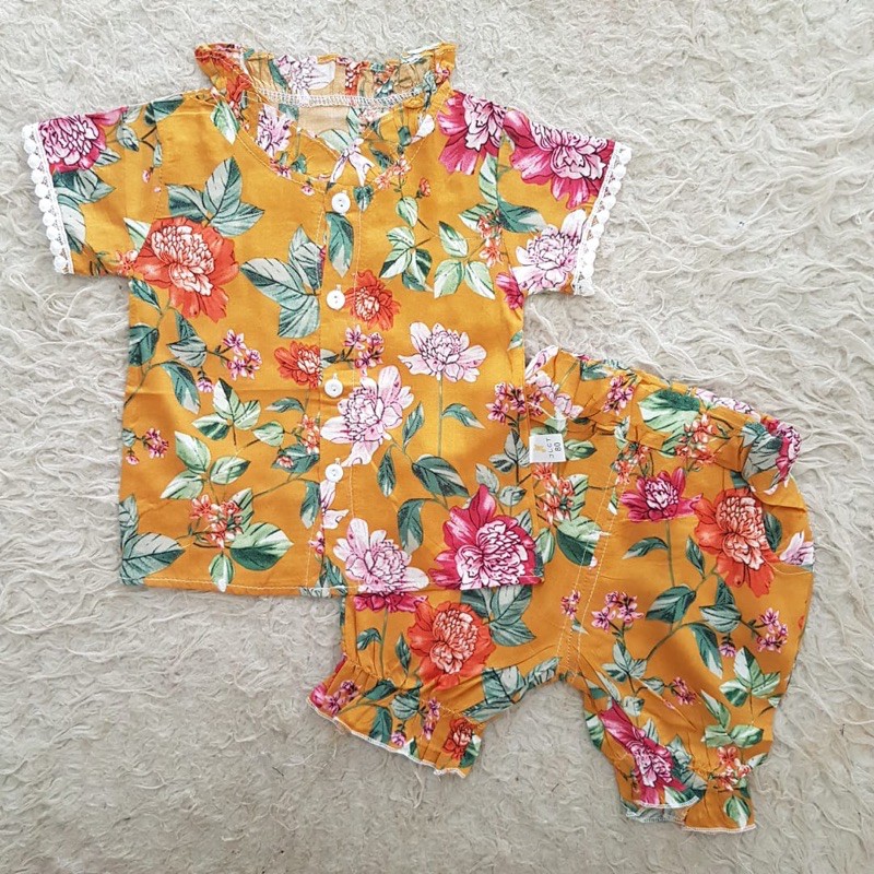 baju bayi IMPORT Summer Flo Set