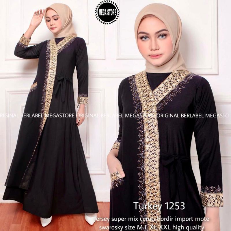 Gamis Turkey 1253 Ori Berlabel Megastore