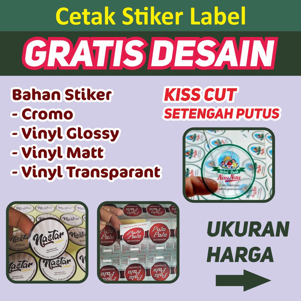 

Stiker Label Makanan Gratis Desain