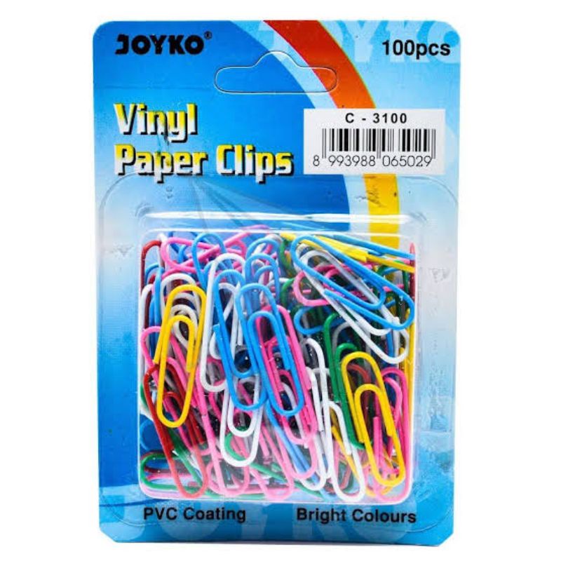 

Paper Clips Vinyl JOYKO C-3100 isi 100 pcs