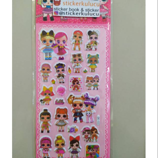 

Stiker anak timbul LOL 10x24cm