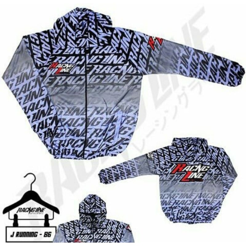 jaket racing parasut original racingline unisex
