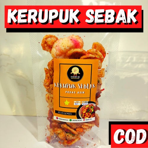 

( PROMO!! ) KERUPUK SEBLAK PEDAS ASIN / KERUPUK BAWANG / CEMILAN PEDAS ( 30gram )