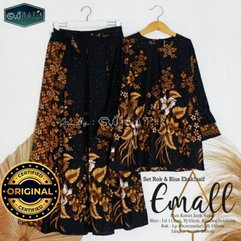 SET ROK N BLUS BATIK MODERN PRIMIS EMALL UNGGUL JAYA