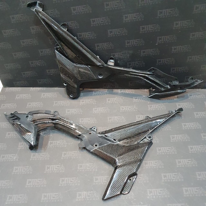 Cover Assy Side Sambungan Body Part Original Honda Sonic 150R Carbon Kevlar