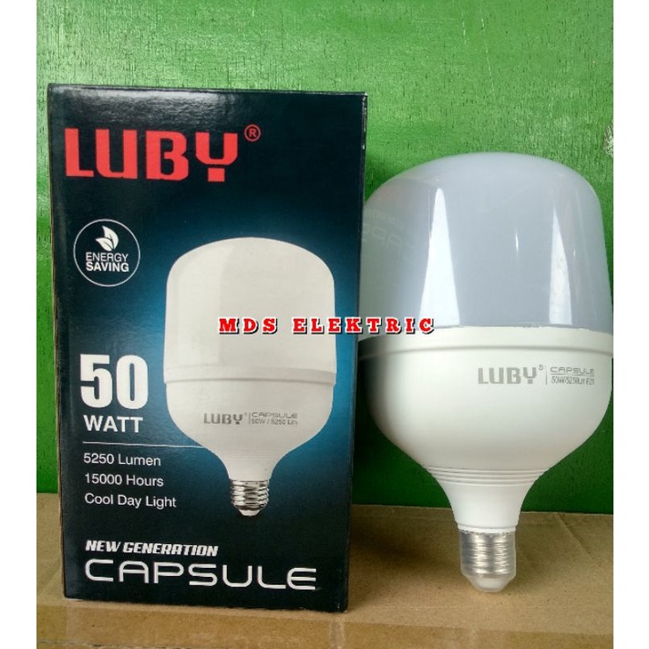 LAMPU LED CAPSUL LUBY 50 WATT CAHAYA PUTIH ORIGINAL PRODUK LUBY