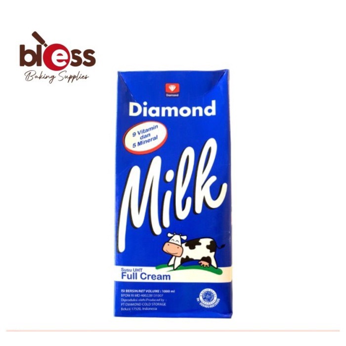 

SUSU UHT DIAMOND FULL CREAM PLAIN 1 LITER / 1L / CTN (12 PCS)