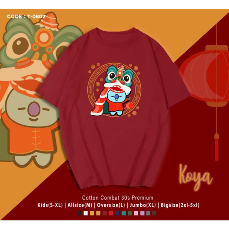 KAOS IMLEK BT21 KOYA BARONGSAI/KAOS KATUN EDISI IMLEK B T S