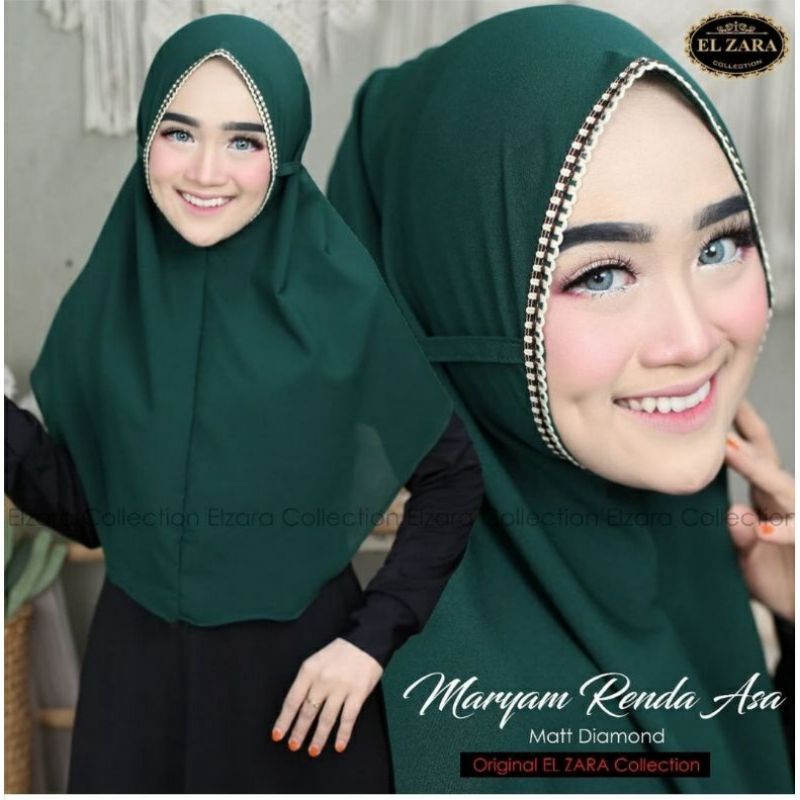 BERGO MARYAM DIAMOND RENDA PRADA RAJUT PUTIH TERLARIS