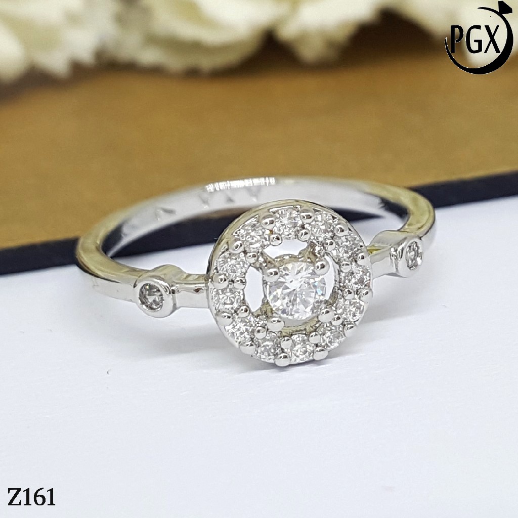 PGX Cincin Xuping Wanita Lapis Emas Aksesoris Perhiasan Fashion Premium - Z161