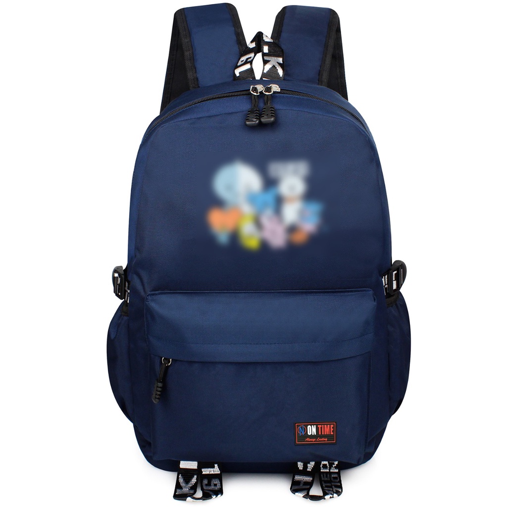 Tas Ransel Sekolah Anak Bahan Serat Nilon Tas Laptop 14inch SD SMP IMPORT - Goldiesbags