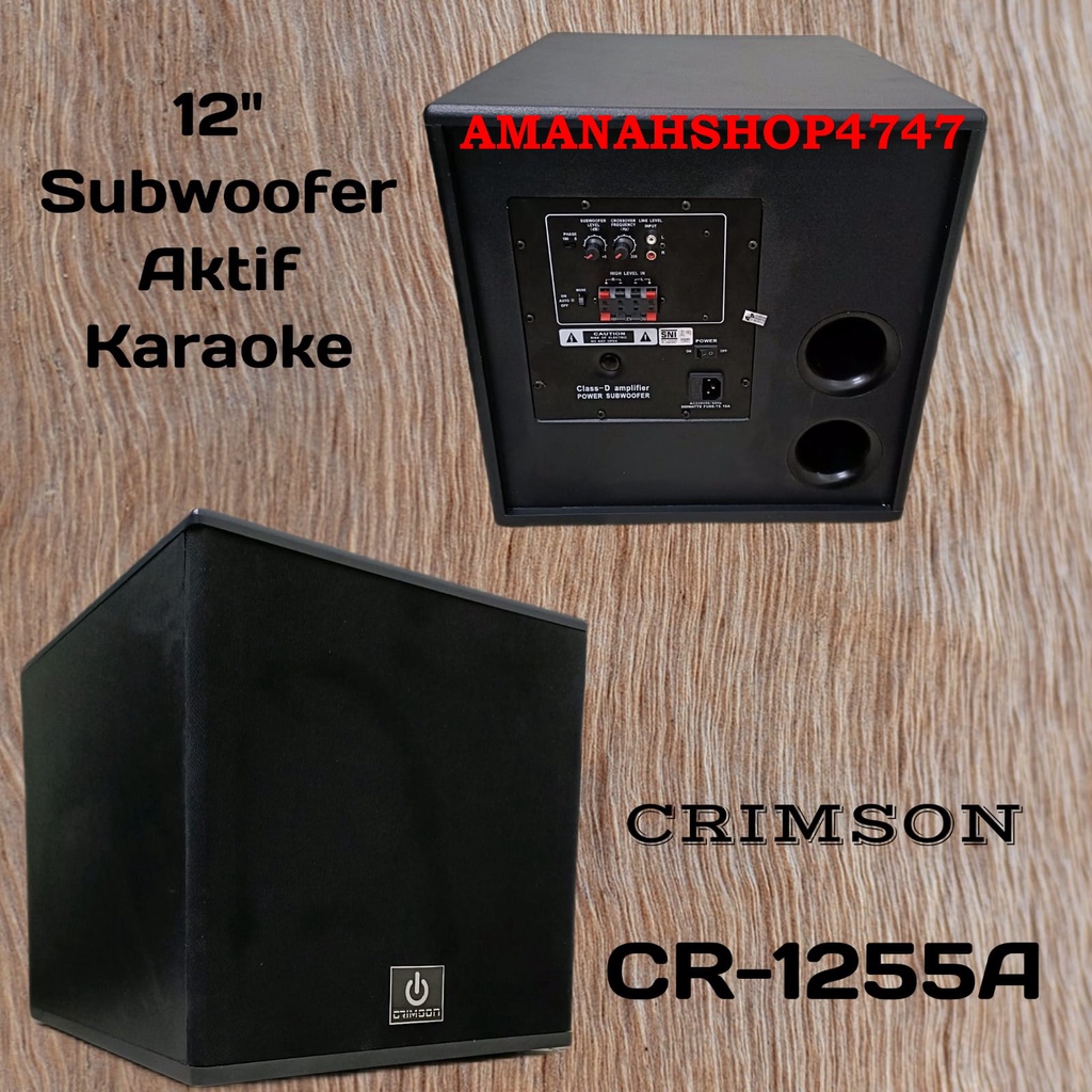 Subwoofer aktif 12 inch Crimson CR 1255A CR1255A Original