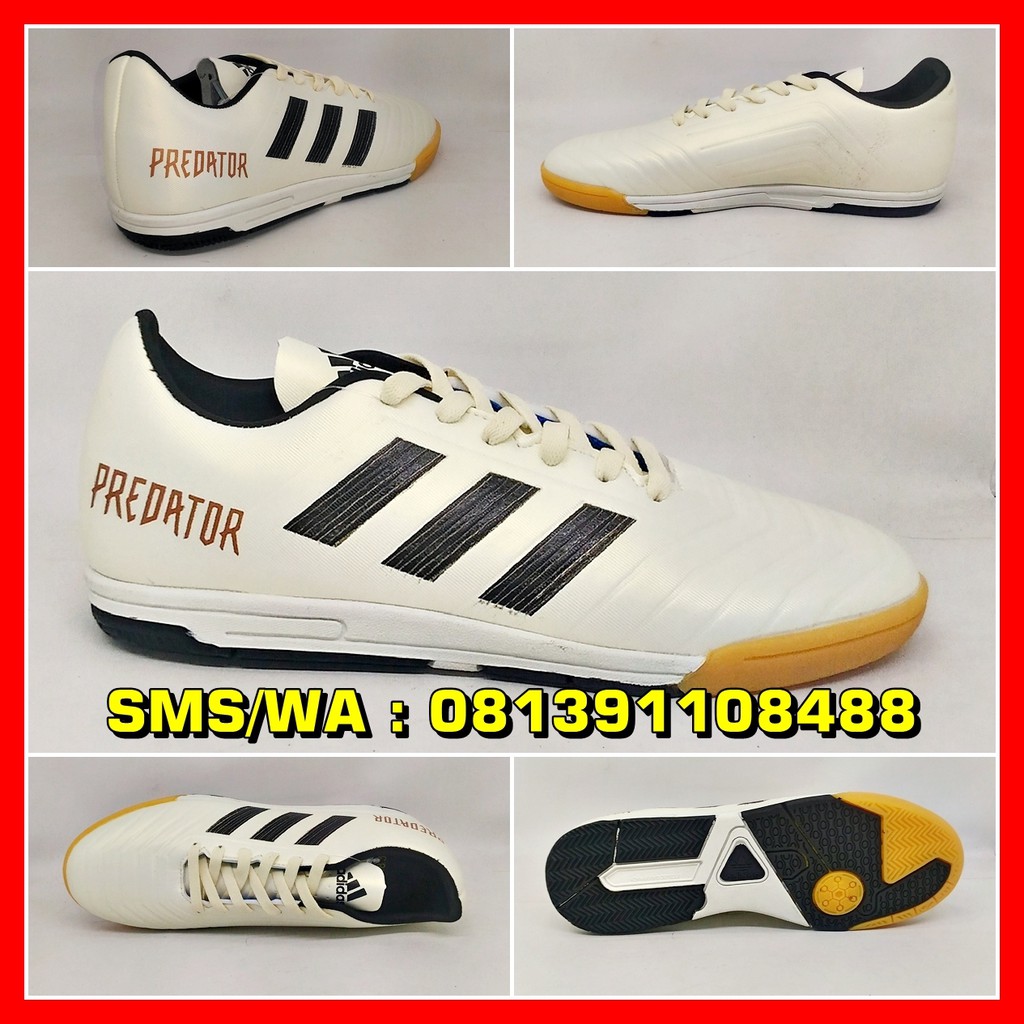 Sepatu Futsal Dewasa Adidas Predator Putih Hitam Keren Terbaru 2018