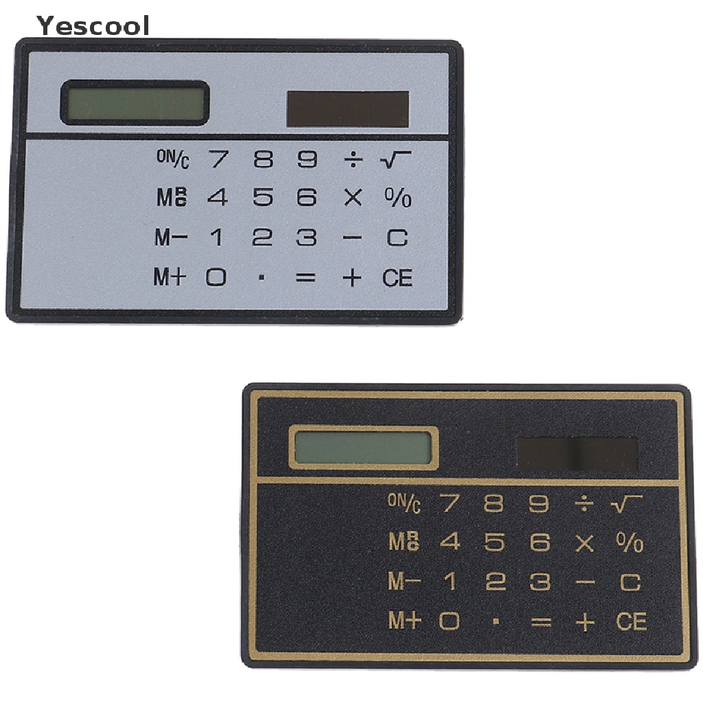 Yescool Kalkulator Mini 8 Digit Ukuran Saku Untuk Sekolah