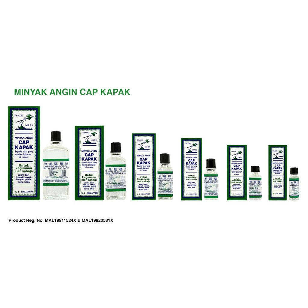 Minyak Angin Cap Kapak 3ml/5ml/10ml/14ml/28ml