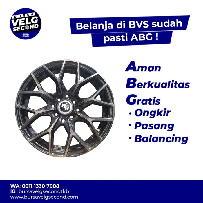 Jual Velg Mobil Bekas Murah RH Ring 15 Lebar 6.5 Pcd 4x100 4x114 ET 40 ...