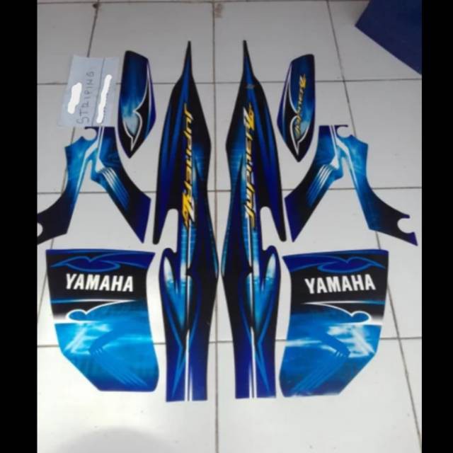 Striping jupiter z burhan 2008 2009 biru hitam