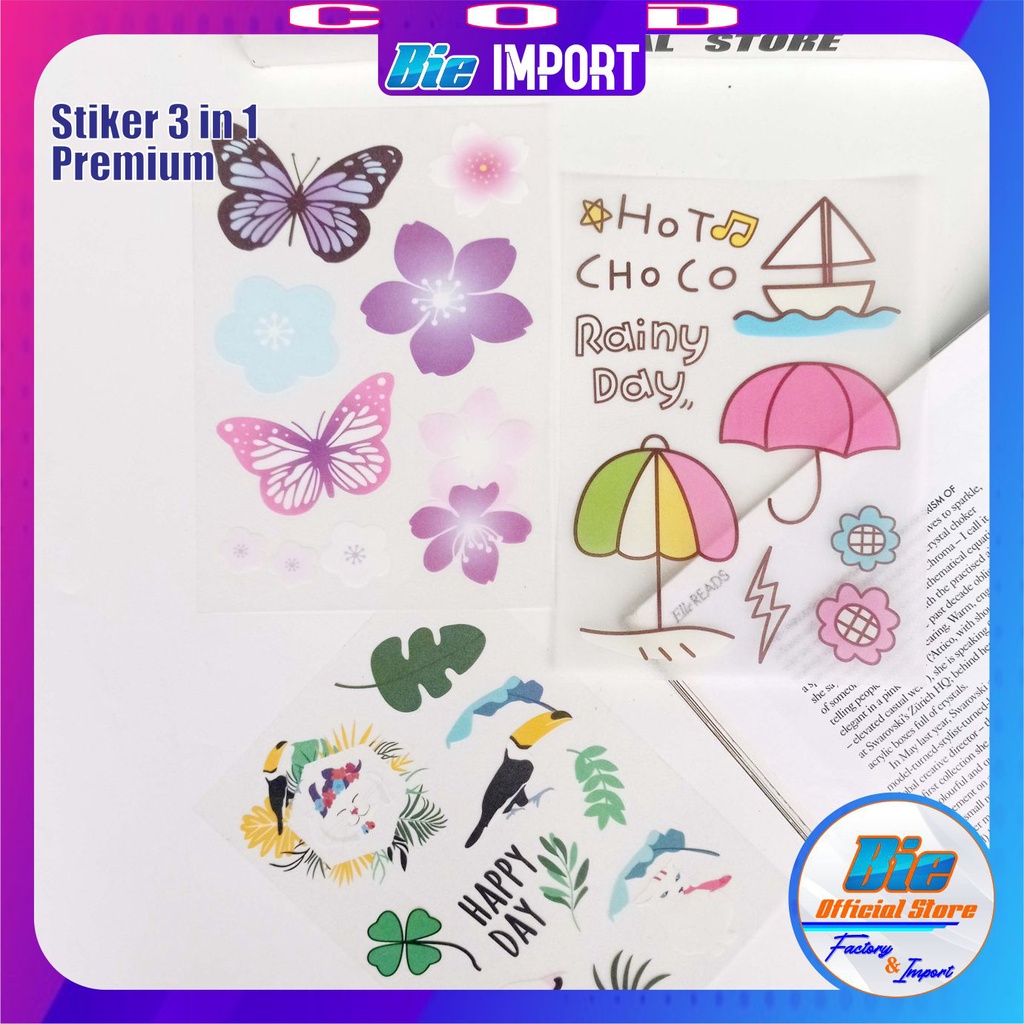 3 Pcs Stiker Momo Karakter Premium Impor Best Seller