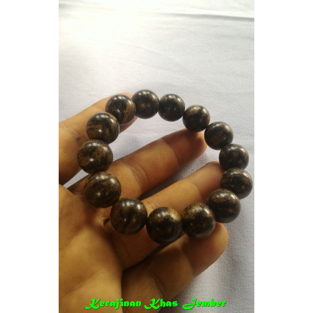 Gelang Khas Indonesia KAYU GAHARU CENGKEH PAPUA Berat 26 Gram Ukuran 16 mm