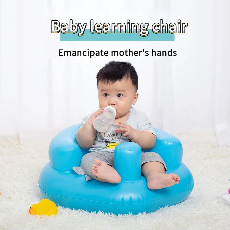 Kursi makan Bayi Belajar Duduk Kursi Pompa Bayi Belajar Duduk Sofa Tiup Polos