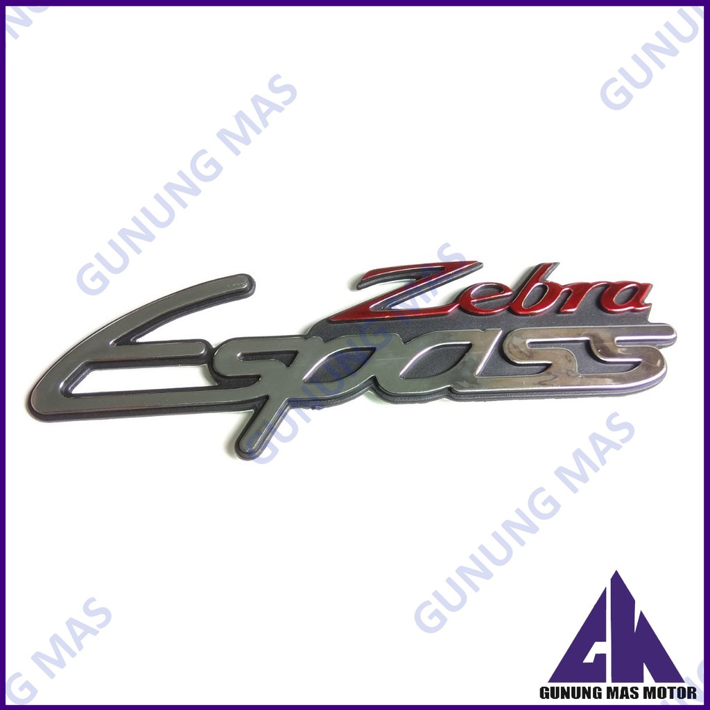 Emblem Logo Zebra Espass Untuk Daihatsu Espass S-91 Tulisan Tempel