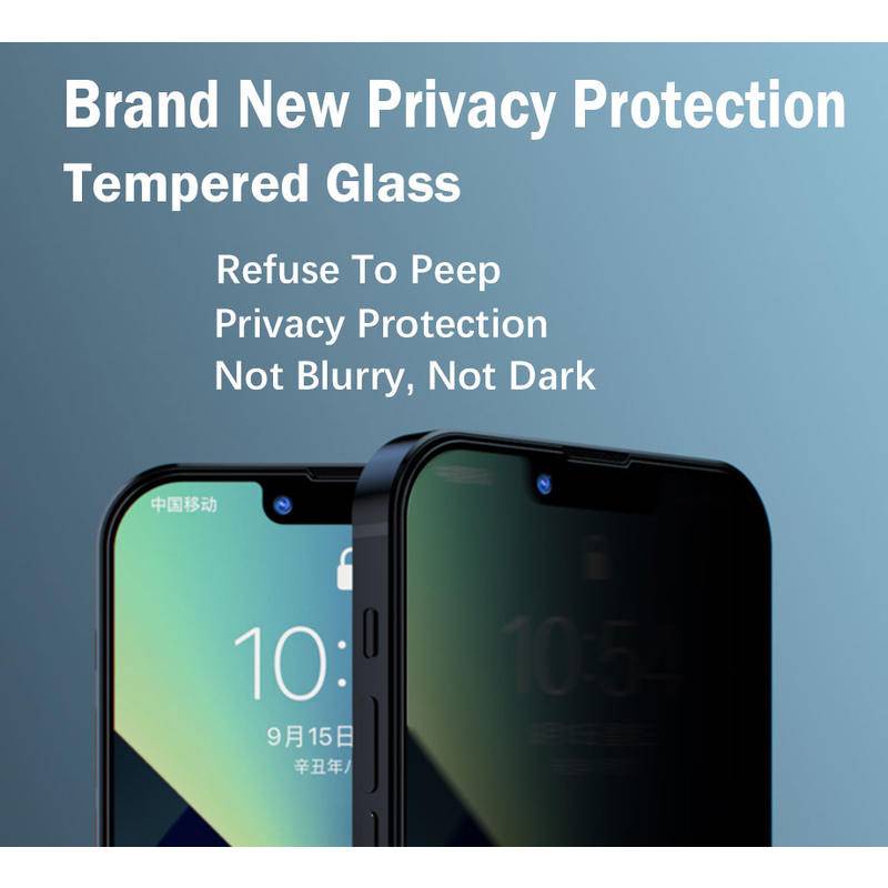 1-2 Pcs Pelindung Layar Tempered Glass Anti Spy Untuk iPhone 6 6s 7 8 Plus SE 2020 2022 X Xs XR Max 14 13 12 11 Pro Max