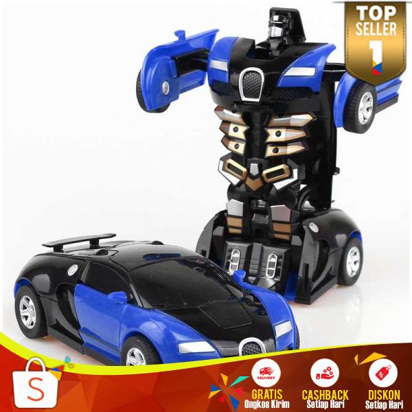 Mainan Mobil Inertia Collision Action Figure Transformer Mainan Anak Laki Robot Tansformer Keren