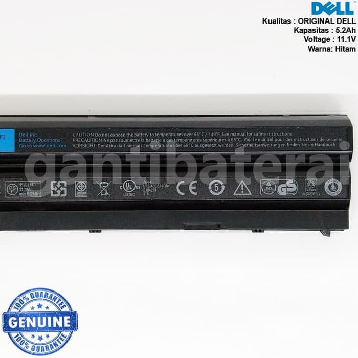 Baterai Dell Latitude E5420 E5430 E5520 E6420 E6440 E6520 T54FJ ORI