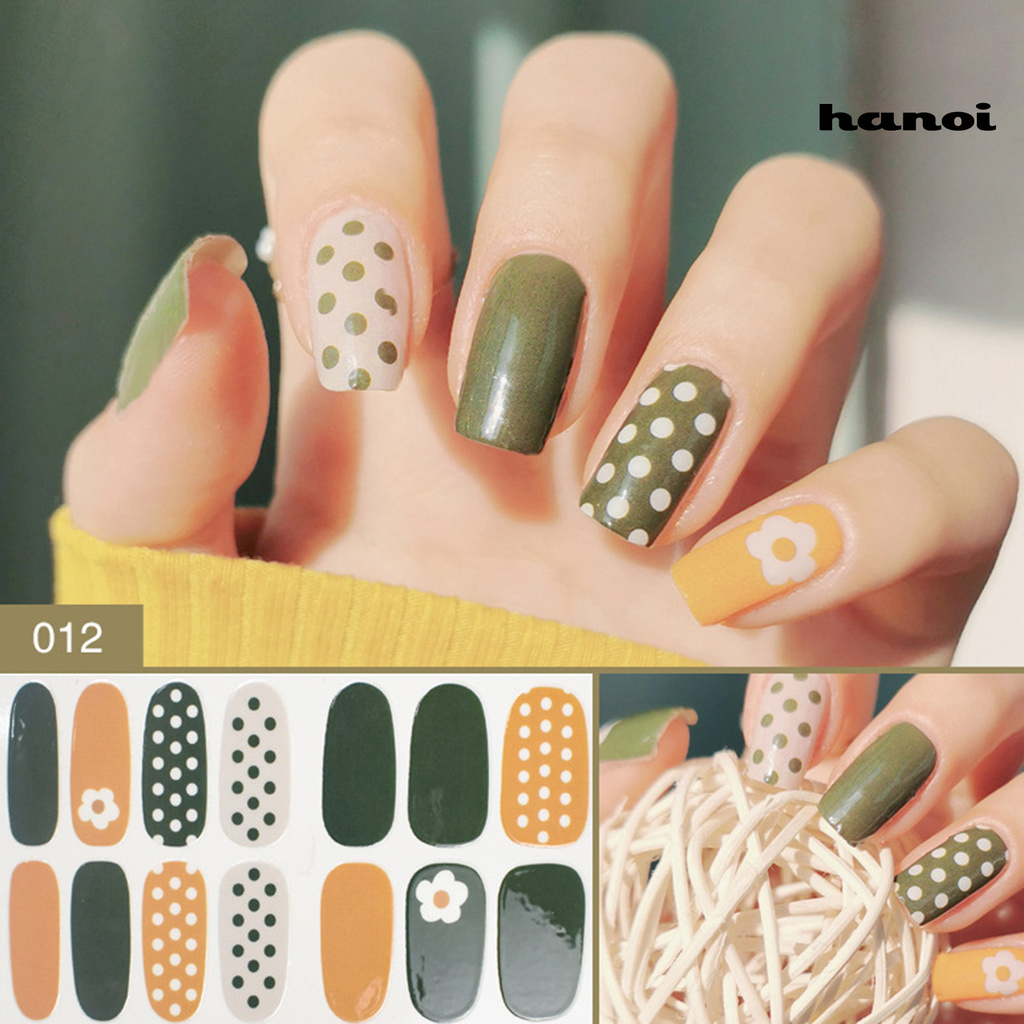 HN_Nail Art Decal Non-drop Safe Funny Lace Nail Decal for Home