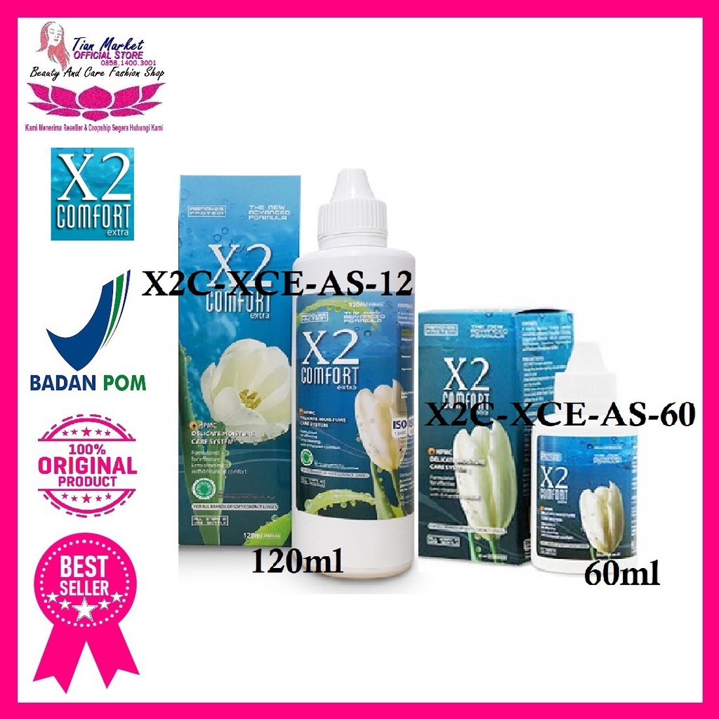 Air Softlens X2 Comfort Cairan pembersih lensa kontak mata Ori Best seller Bpom Halal