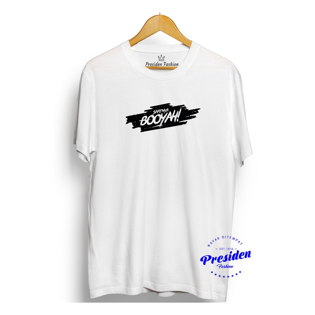 TSHIRT BAJU KAOS DISTRO SAATNYA BOOYAH COMBED 30S MURAH