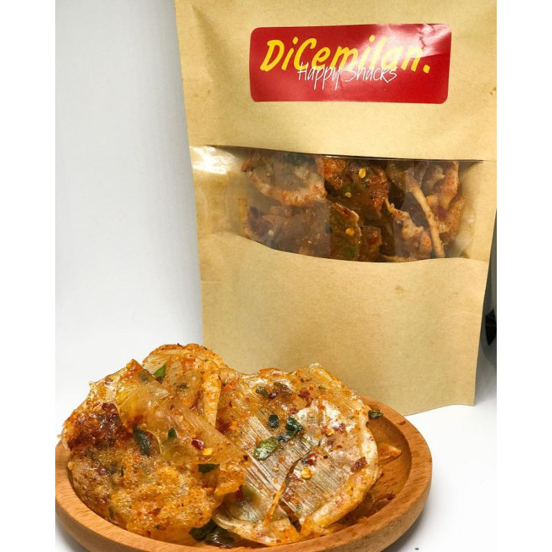 

Kripik Elod pedas daun jeruk 100gr