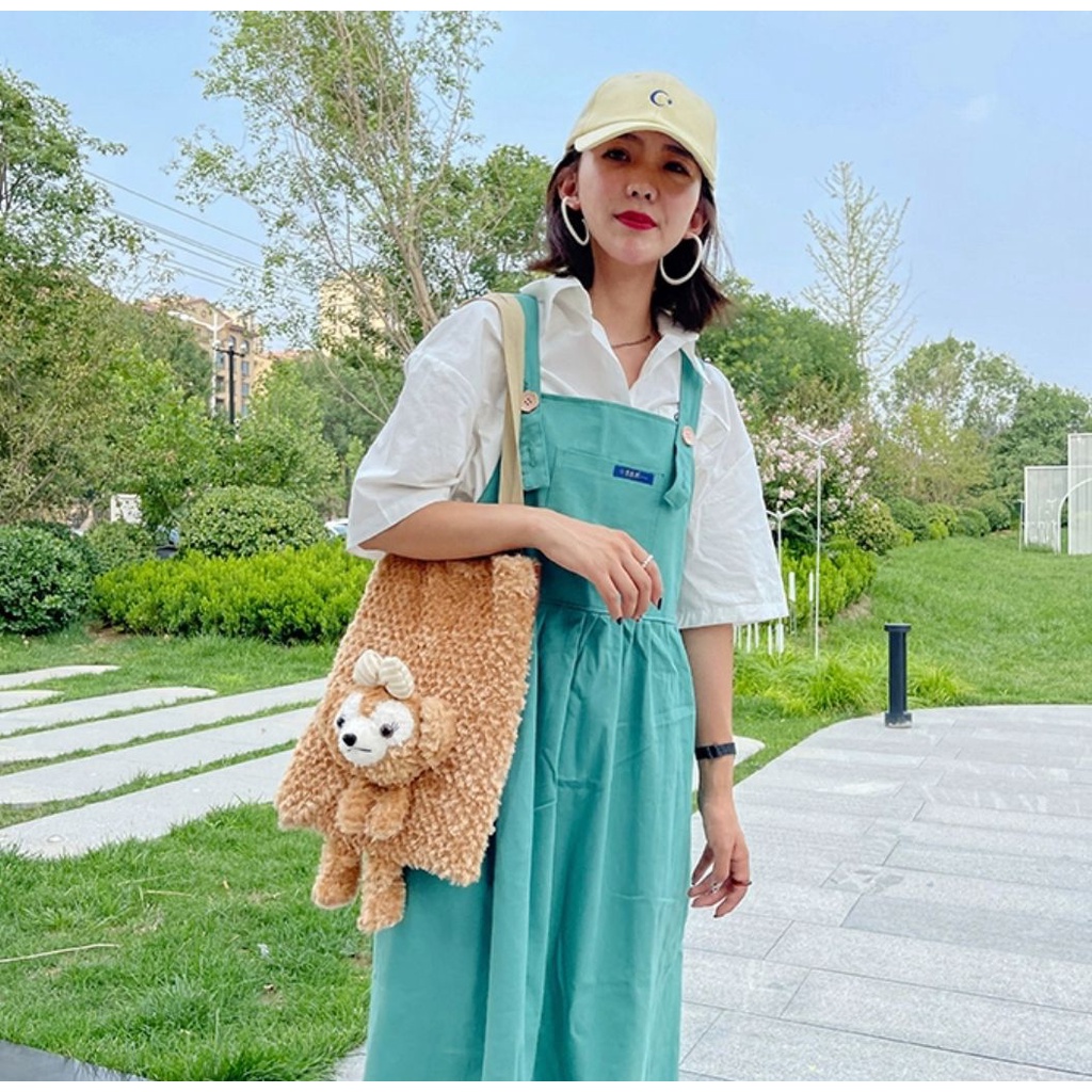 TAS SHELLIE MAY WINNIE THE POOH CINNAMOROLL TOTE BAG IMPOR ANAK DEWASA LEMBUT