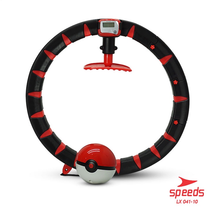 Hula Hoop SPEEDS Hulahop Portabel Yoga Fitness Adjustable Ring Mainan Anak Kaki Pengecil Perut 041-7-041-10 HITAM
