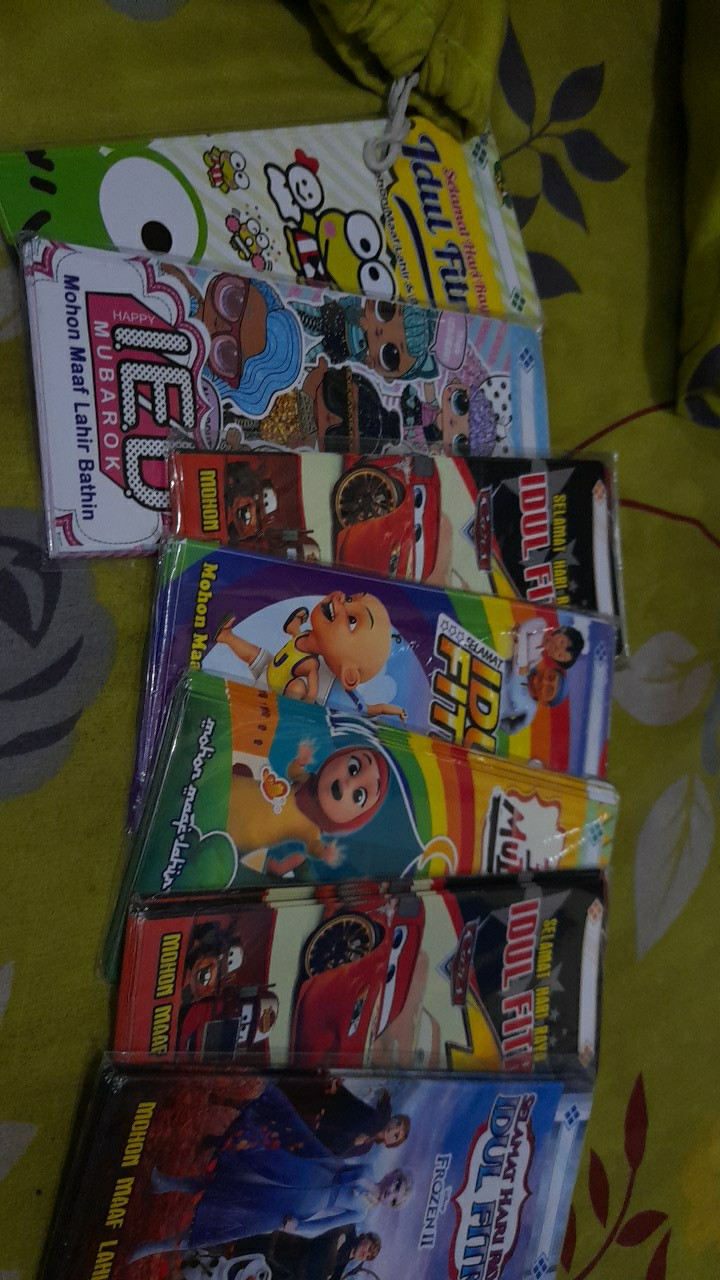 Amplop Lebaran Jumbo 1 Pack Isi 10 Jika Motif Yang Di Pilih Kosong Maka D Kirim Random Tanpa Konfirm