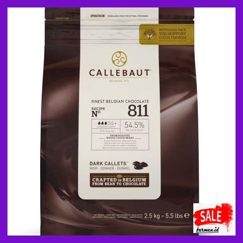 

SAKMACOKLAT- CALLEBAUT 811NV DARK CHOCOLATE COUVERTURE 54,5% 250G -MAKANAN-MINUMAN.