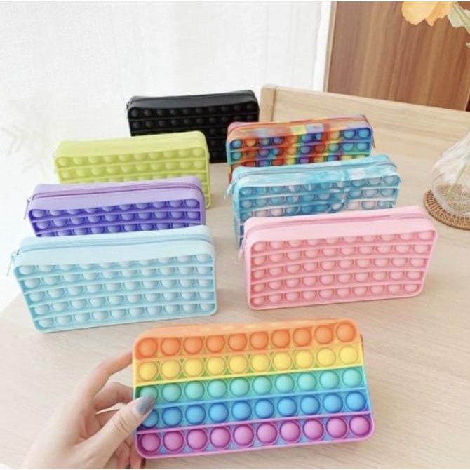 

(CBG) Tempat pensil kotak pensil anak import pop it kotak