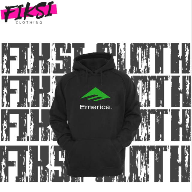 Jaket Sweater Hoodie Keren Emerica Logo - Fiksi Clothing