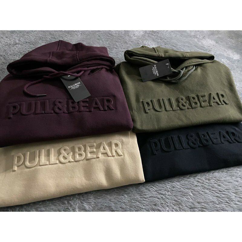 HOODIE PULL AND BEAR / SWEATER PULL AND BEAR / HOODIE TIMBUL / JAKET PULL AND BEAR EMBOS UNISEX PREMIUM