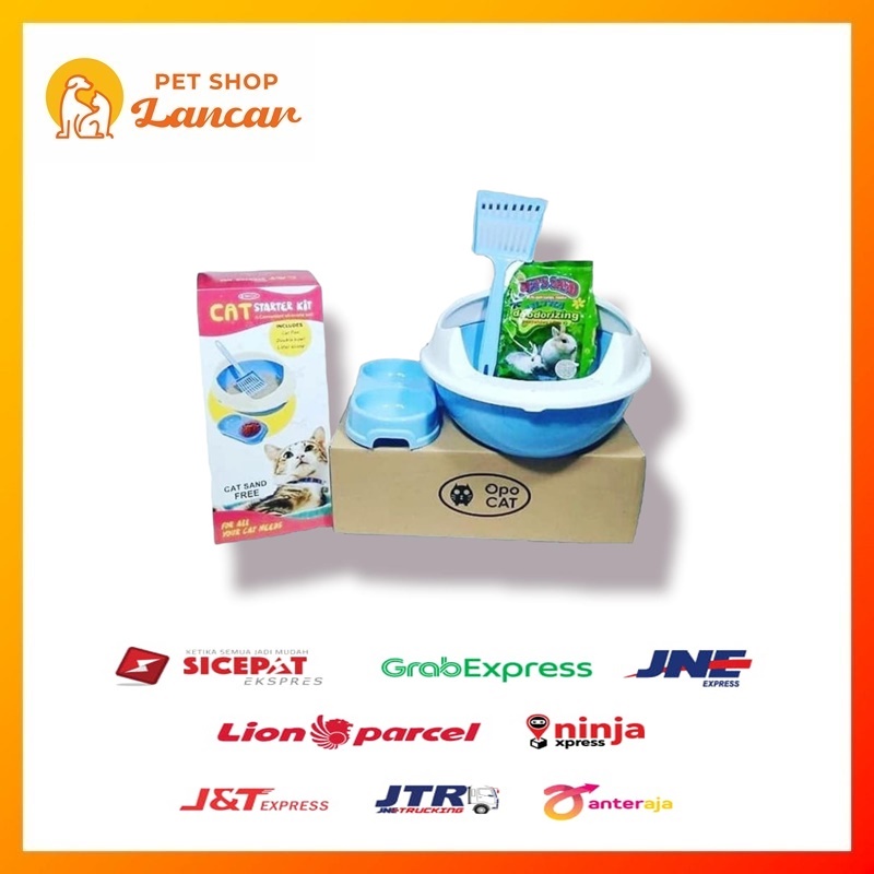 Cat Starter Kit / Bak pasir kucing / Toilet kucing / Litter box