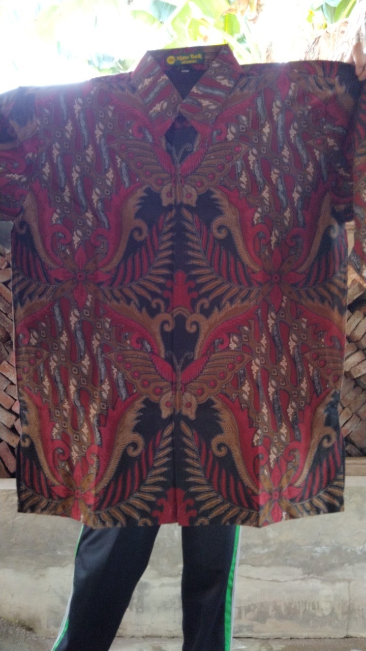 Batik Kupu Mahkota Full Furing Katun Halus Sragenan Size M-xxl Asli Solo High Quality