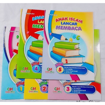 BUKU ANAK TK METODE CEPAT BELAJAR MEMBACA - ANAK ISLAM LANCAR MEMBACA JILID 1-5