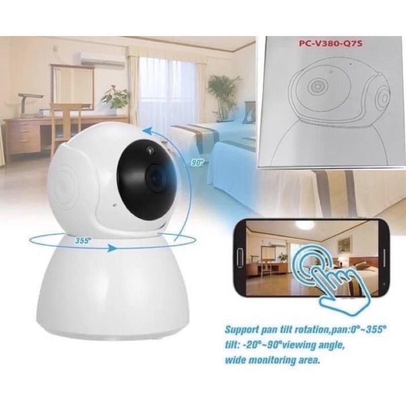 Cctv kamera camera snowman V380 Q7S night vision