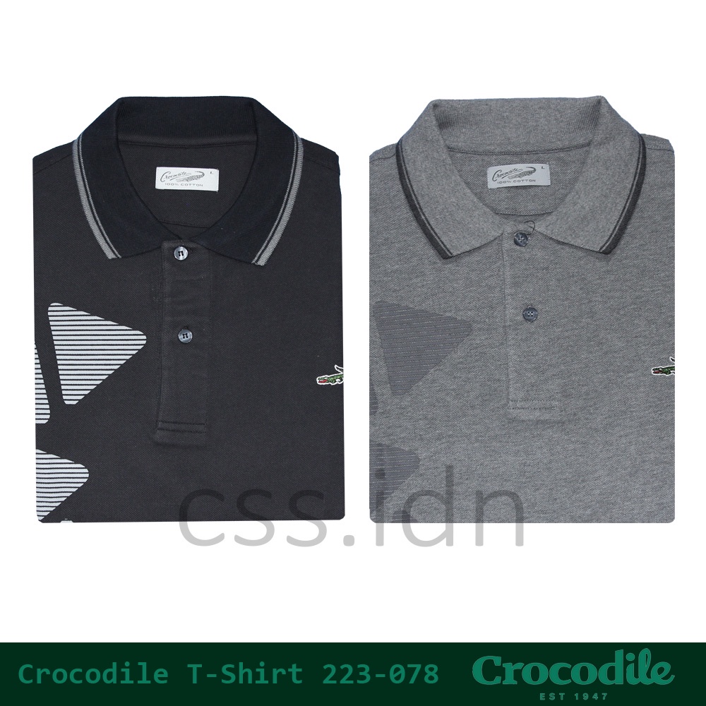 Kaos Kerah Polo Slim Fit Pria Crocodile 223-078