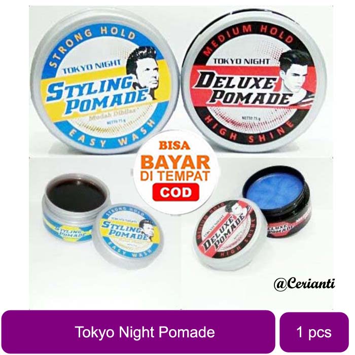 [50ML / 75GR] [BPOM] Tokyo Night Pomade | STYLING | DELUXE POMADE | MINYAK RAMBUT PRIA