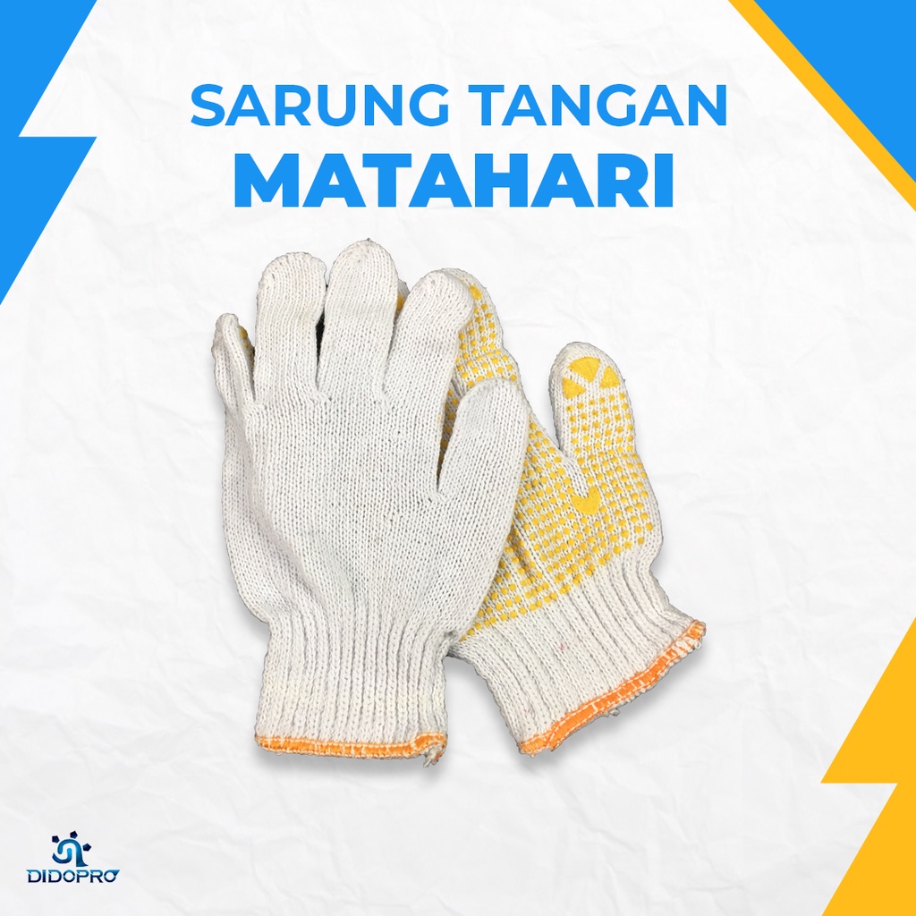 Sarung Tangan Tukang Merk Matahari / Sarung Tangan Bintik Tutul Matahari