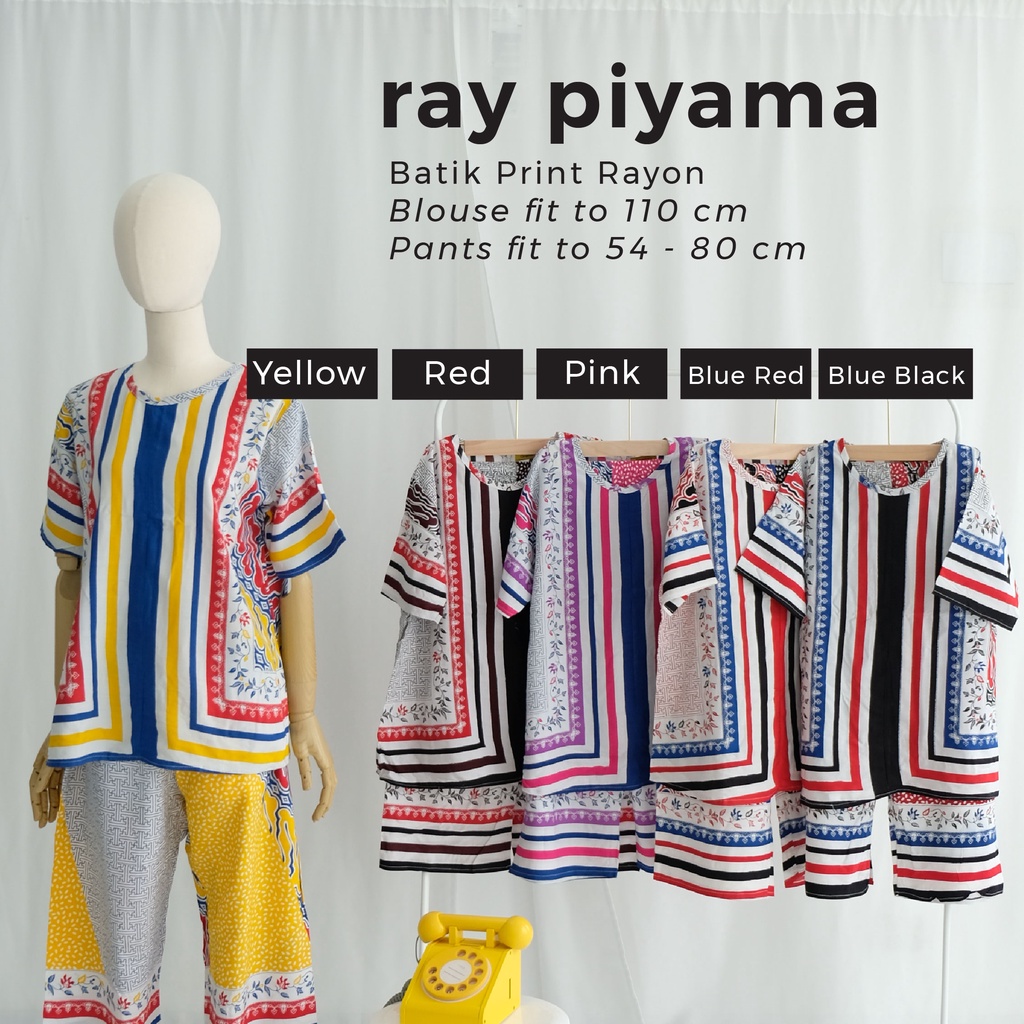 RAY PIYAMA RAYON BATIK WANITA